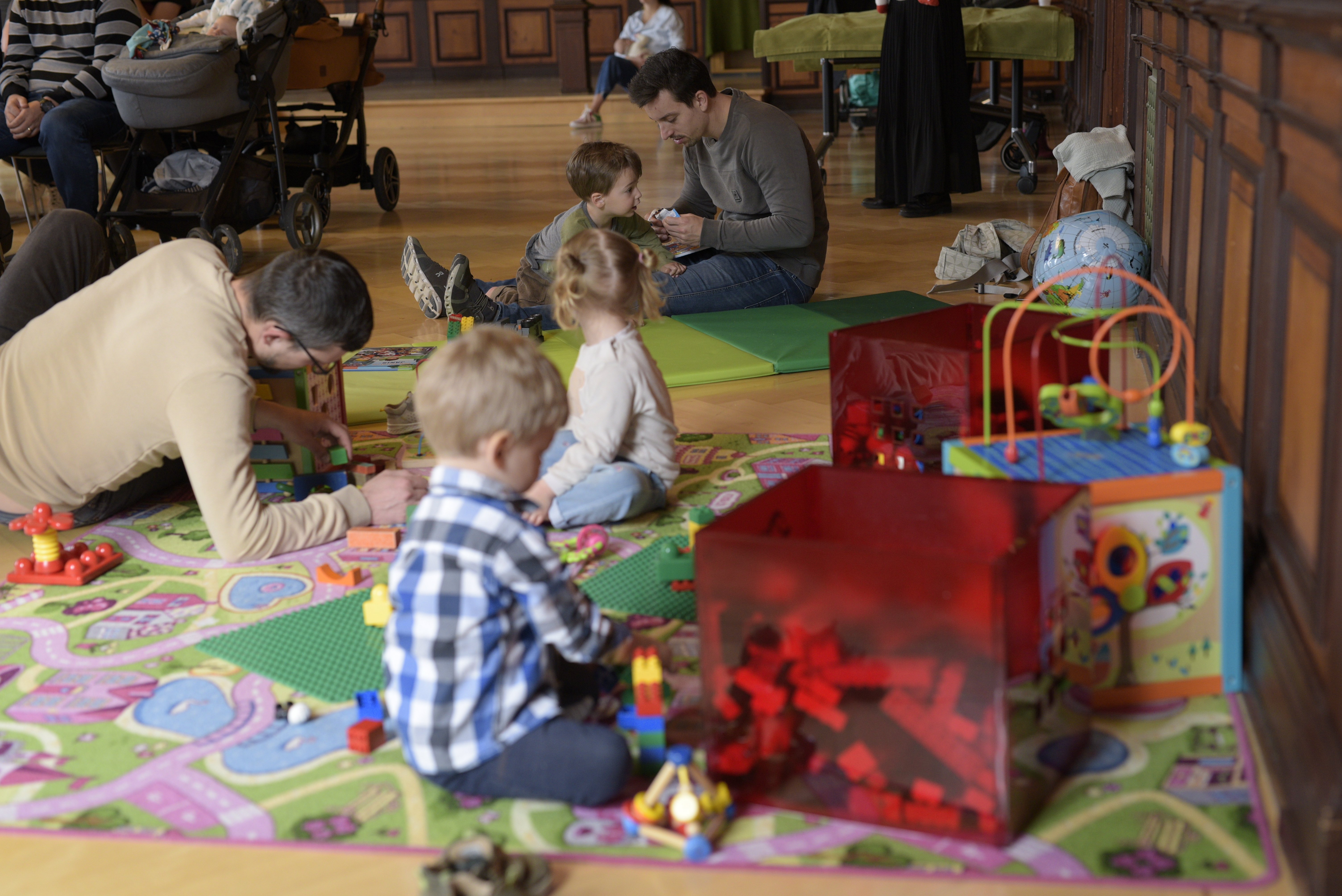 Kinderfreundlich eingerichtet: Die Spielecke im Rathaus war beliebt. (Bild: Stadt Weinfelden)