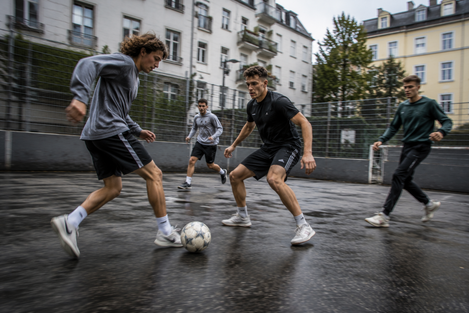 Dieses Wochenende kann Street Soccer auf dem Marktplatz gespielt werden. (Bild: Symbolbild, ChatGPT)
