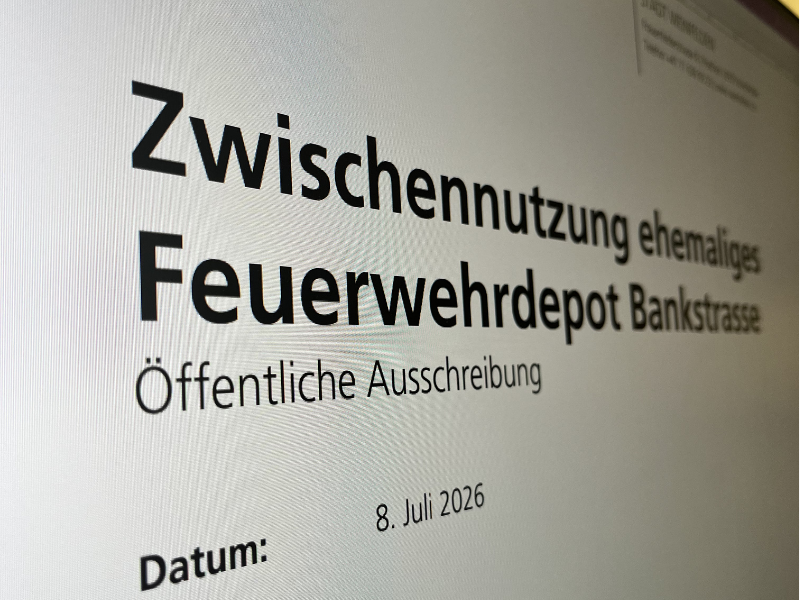 Die Ausschreibung zur Zwischennutzung des ehemaligen Feuerwehrdepot startet. (Bild: Stadt Weinfelden)